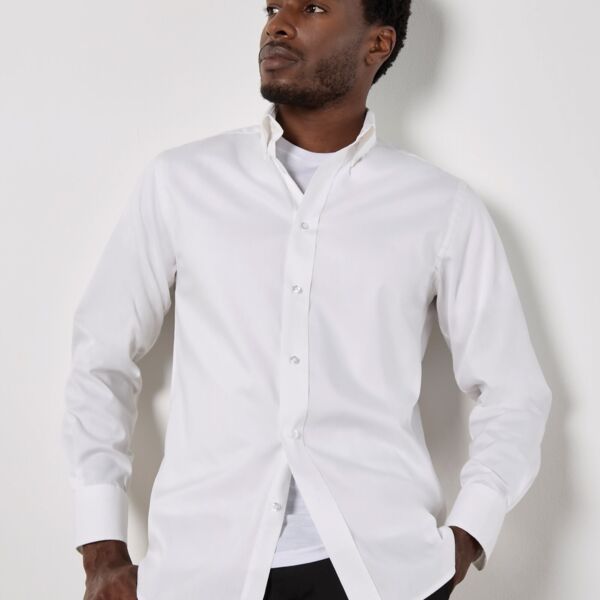 Tailored Fit Long Sleeve Premium Oxford Shirt Thumbnail