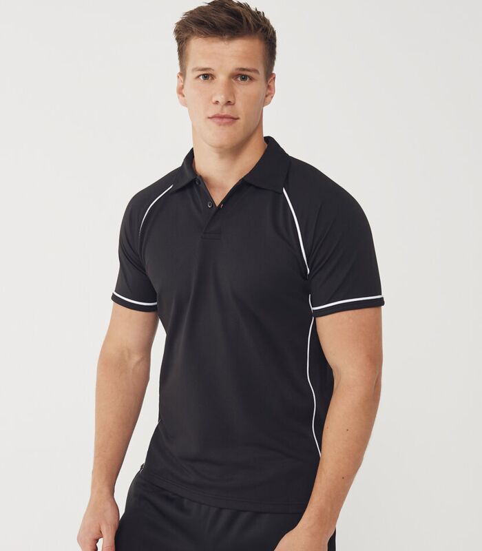 Piped performance polo Thumbnail
