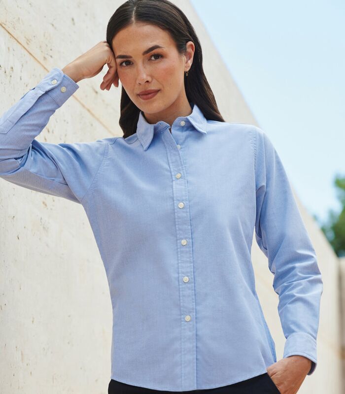 Women's classic long sleeve Oxford shirt Thumbnail