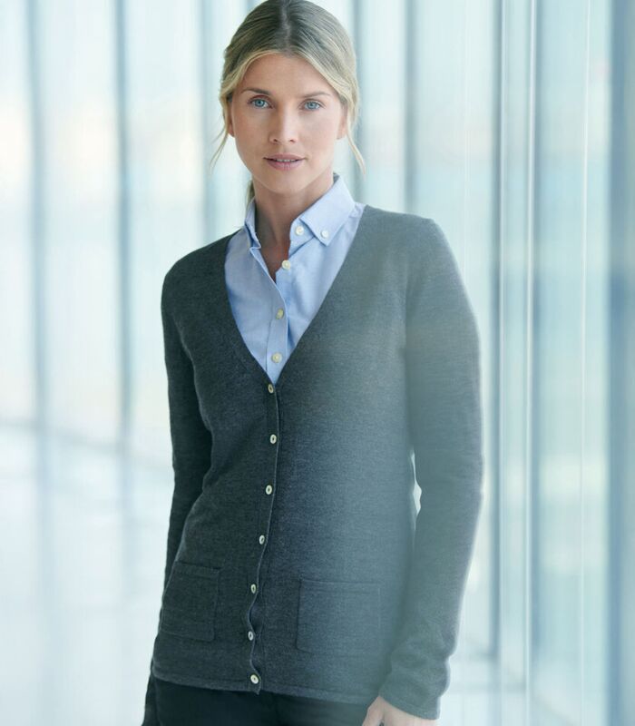 Women's v-button cardigan Thumbnail