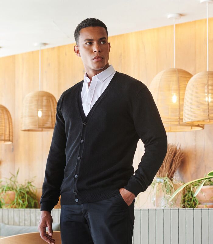 V-button cardigan Thumbnail