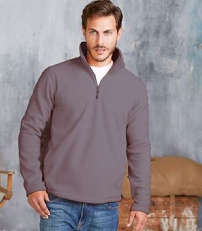 Enzo zip neck microfleece jacket Thumbnail