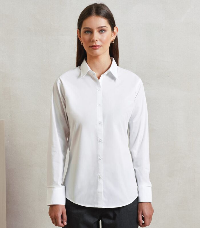 Women's supreme poplin long sleeve shirt Thumbnail