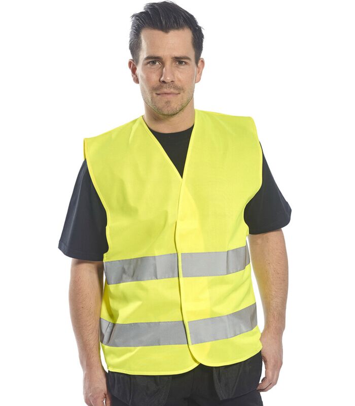 Hi-vis two-band vest (C474) Thumbnail