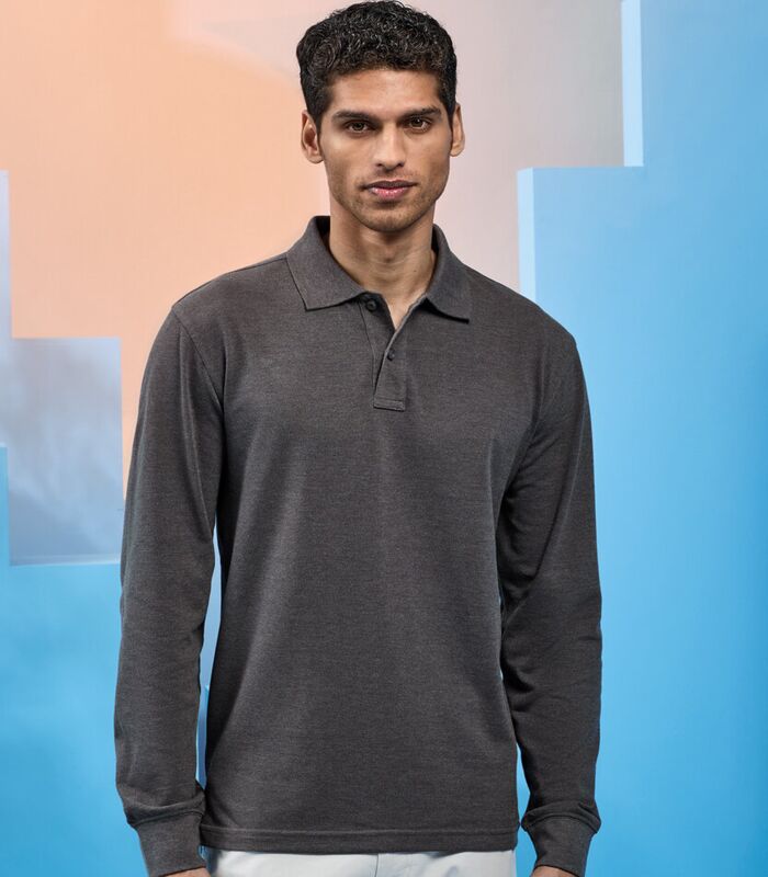 Men's classic fit long sleeved polo Thumbnail