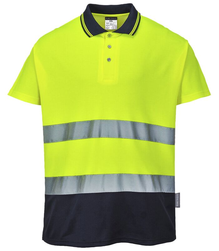 Two-tone cotton Comfort polo (S174) Thumbnail