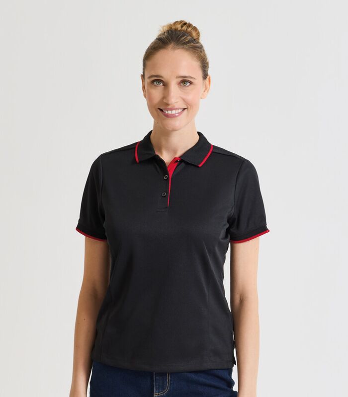 Women's contrast Coolchecker® polo Thumbnail