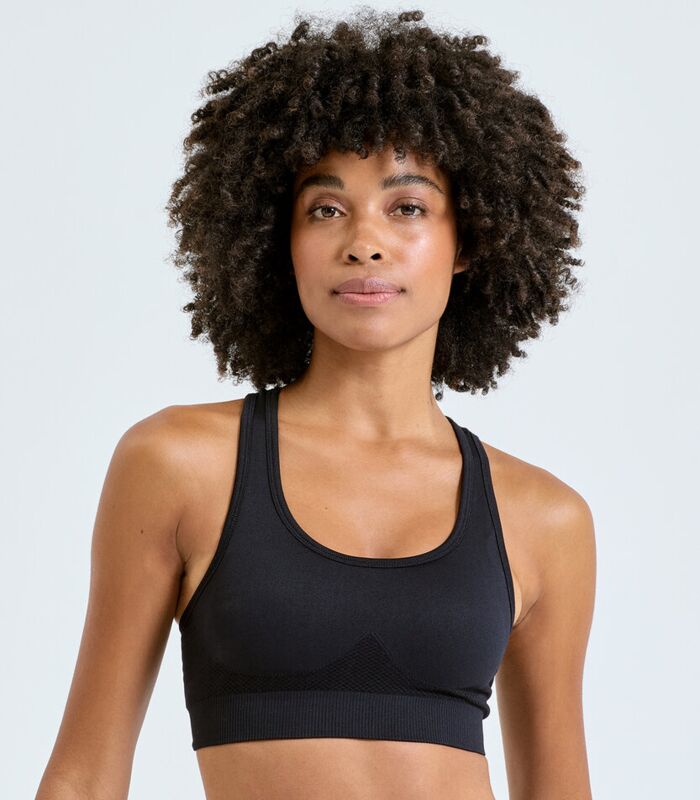 "Tridri® seamless "3D fit" multi-sport sculpt solid colour bra" Thumbnail