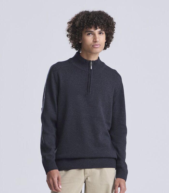 Wakhan ¼ regen zip knit sweater Thumbnail