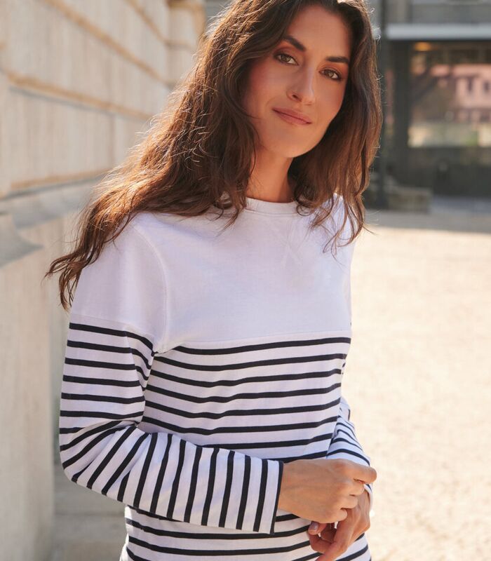 Long sleeve Breton striped T Thumbnail