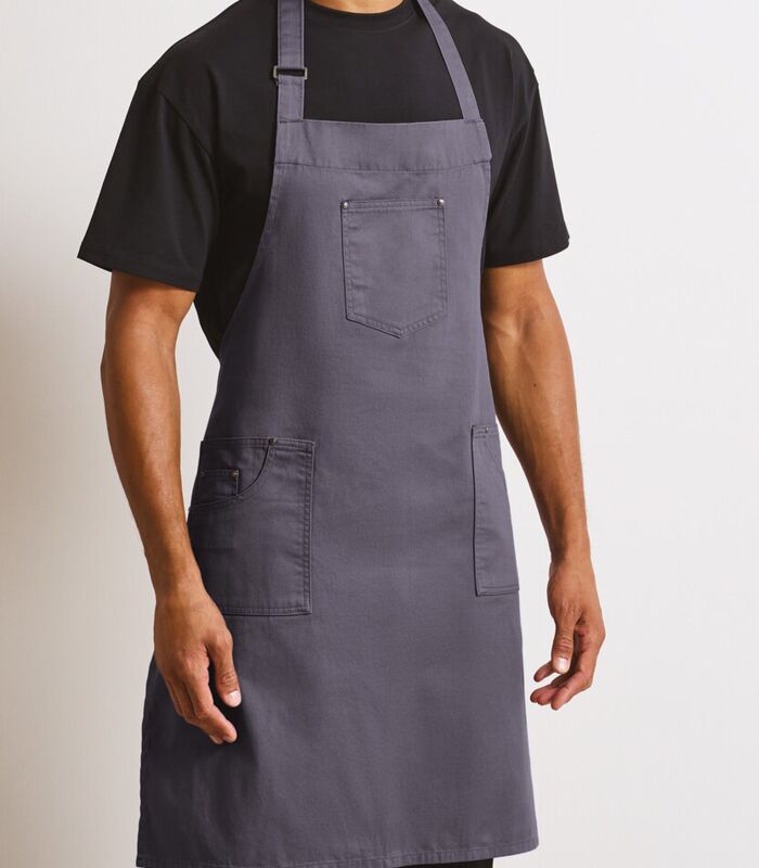 Chino cotton bib apron Thumbnail