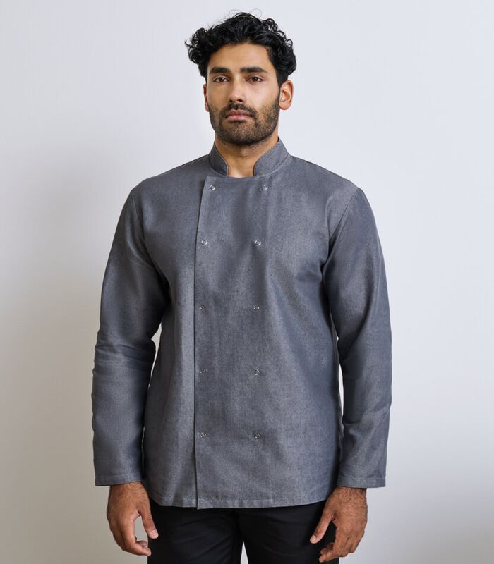 Denim chef's jacket Thumbnail