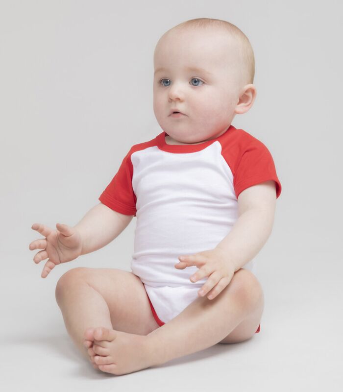 Essential short-sleeved baseball bodysuit Thumbnail