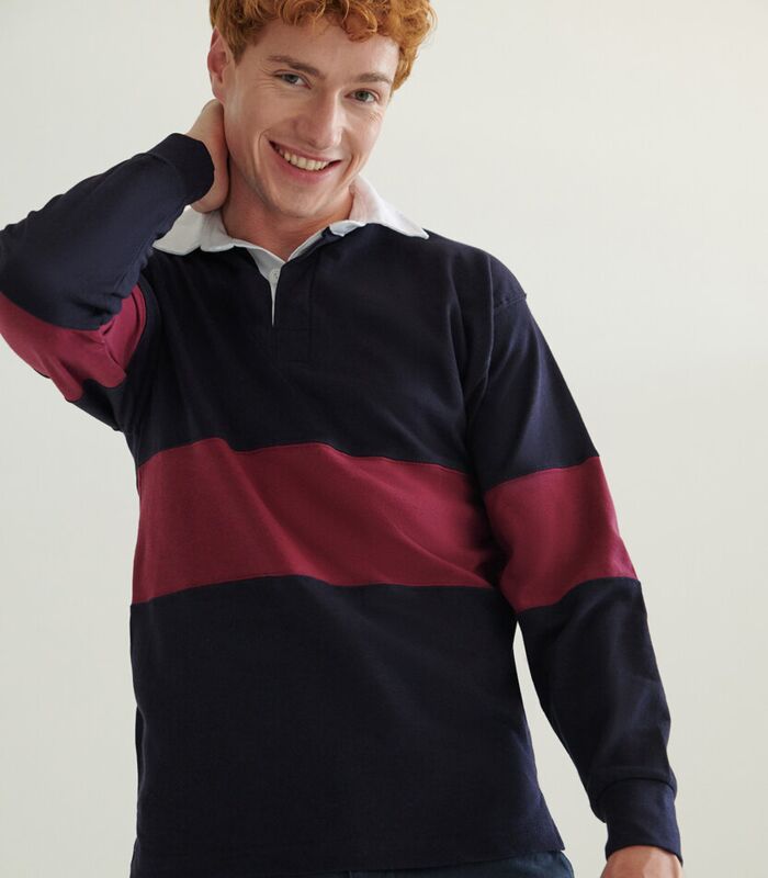 Panelled rugby shirt Thumbnail