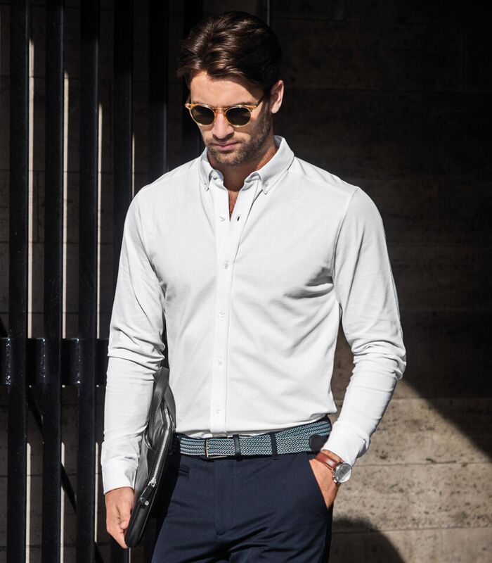 Kingston – stretch deluxe piqué shirt Thumbnail