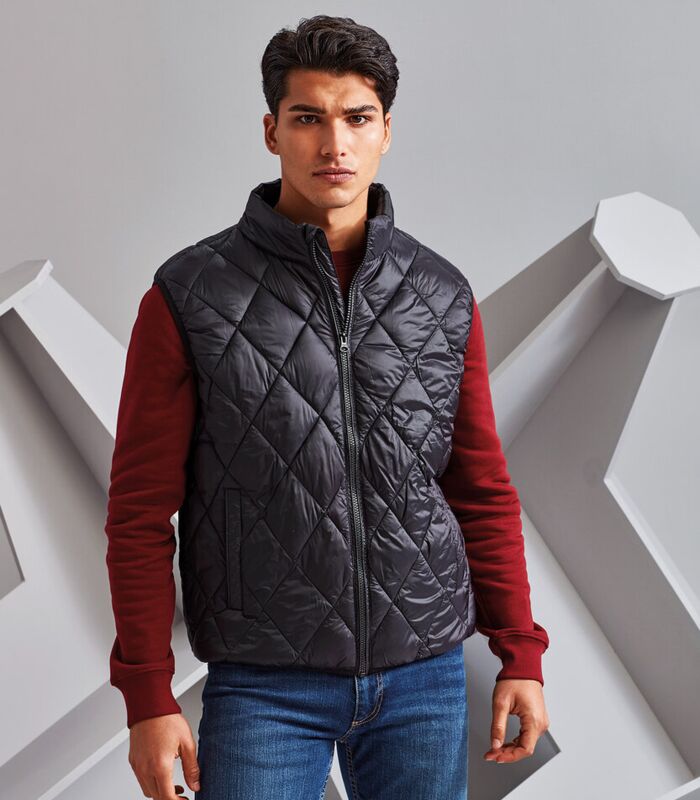 Diamond pane padded gilet Thumbnail