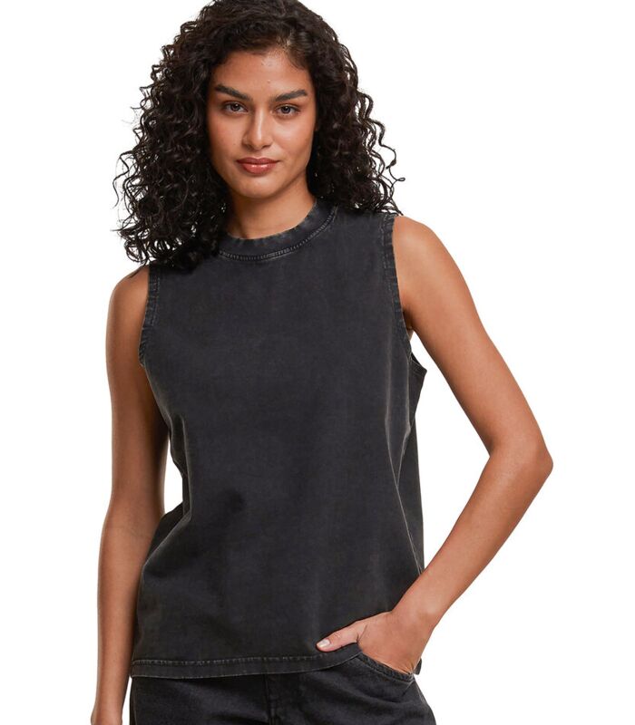 Women’s vintage washed sleeveless tee Thumbnail