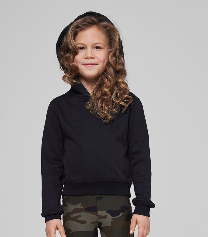 Girls cropped sweat hoodie Thumbnail