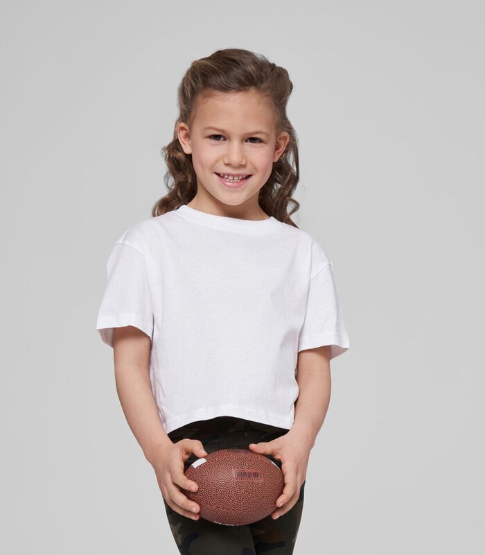 Girls cropped Jersey tee Thumbnail