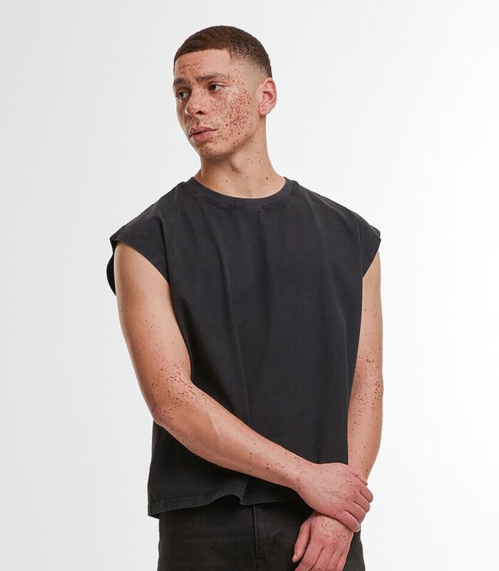 Vintage cropped heavy sleeveless tee Thumbnail