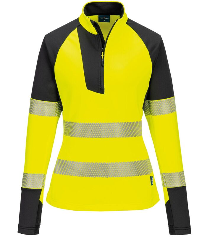 Women’s PW3 Hi-vis ¼-zip sweatshirt (T173) Thumbnail
