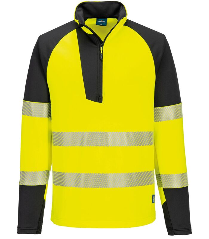 PW3 Hi-vis ¼-zip sweatshirt (T172) Thumbnail