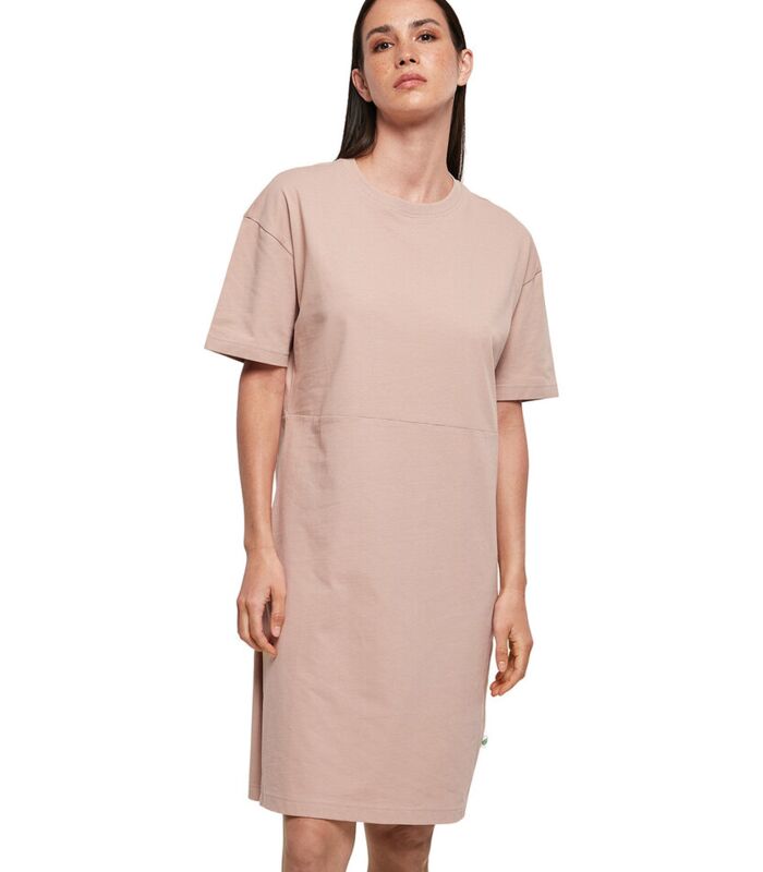 Women's organic oversizes slit tee dress Thumbnail