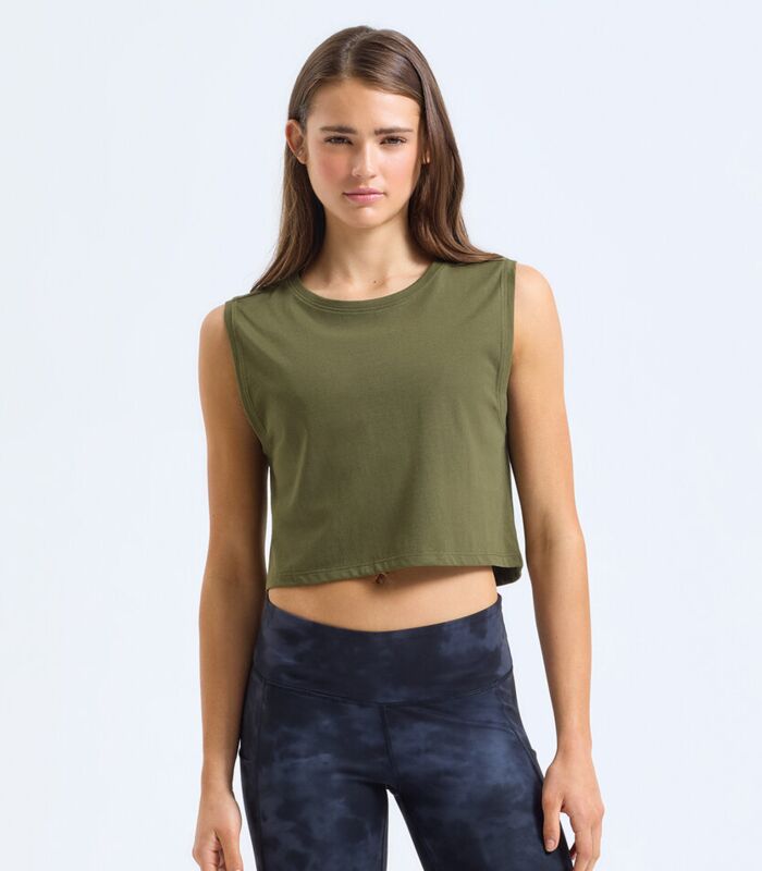 Women's TriDri® organic crop tank Thumbnail
