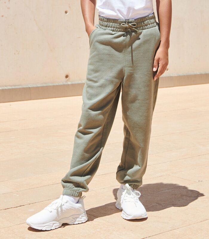 Kids sustainable fashion cuffed joggers Thumbnail