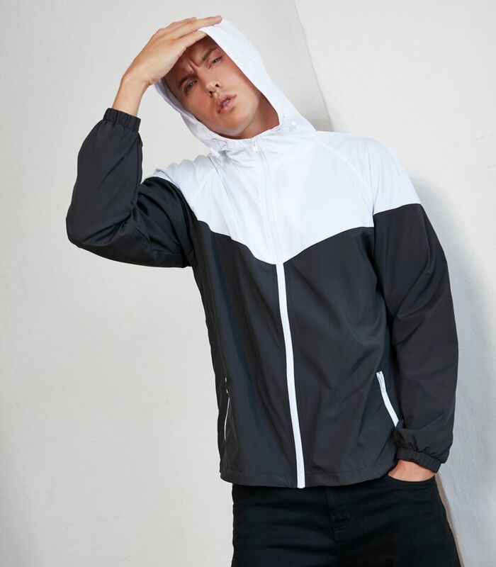 Two-tone tech windrunner jacket Thumbnail