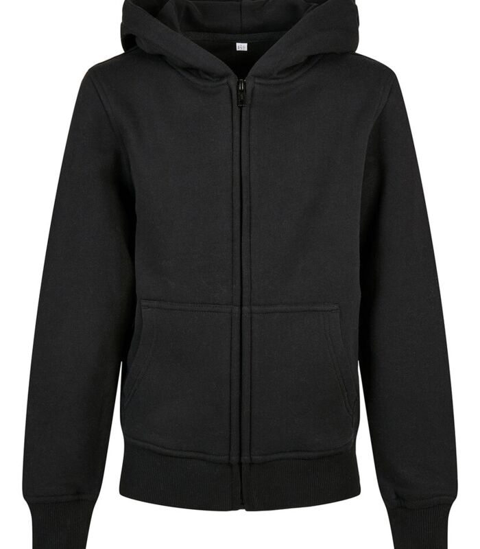 Organic kids basic zip hoodie Thumbnail