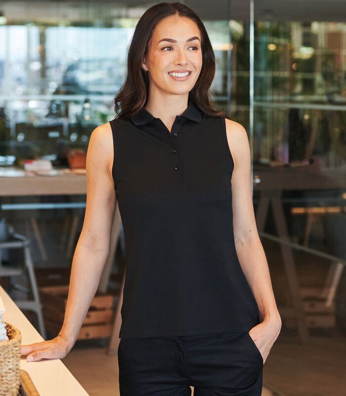 Women’s sleeveless Coolplus® polo shirt Thumbnail